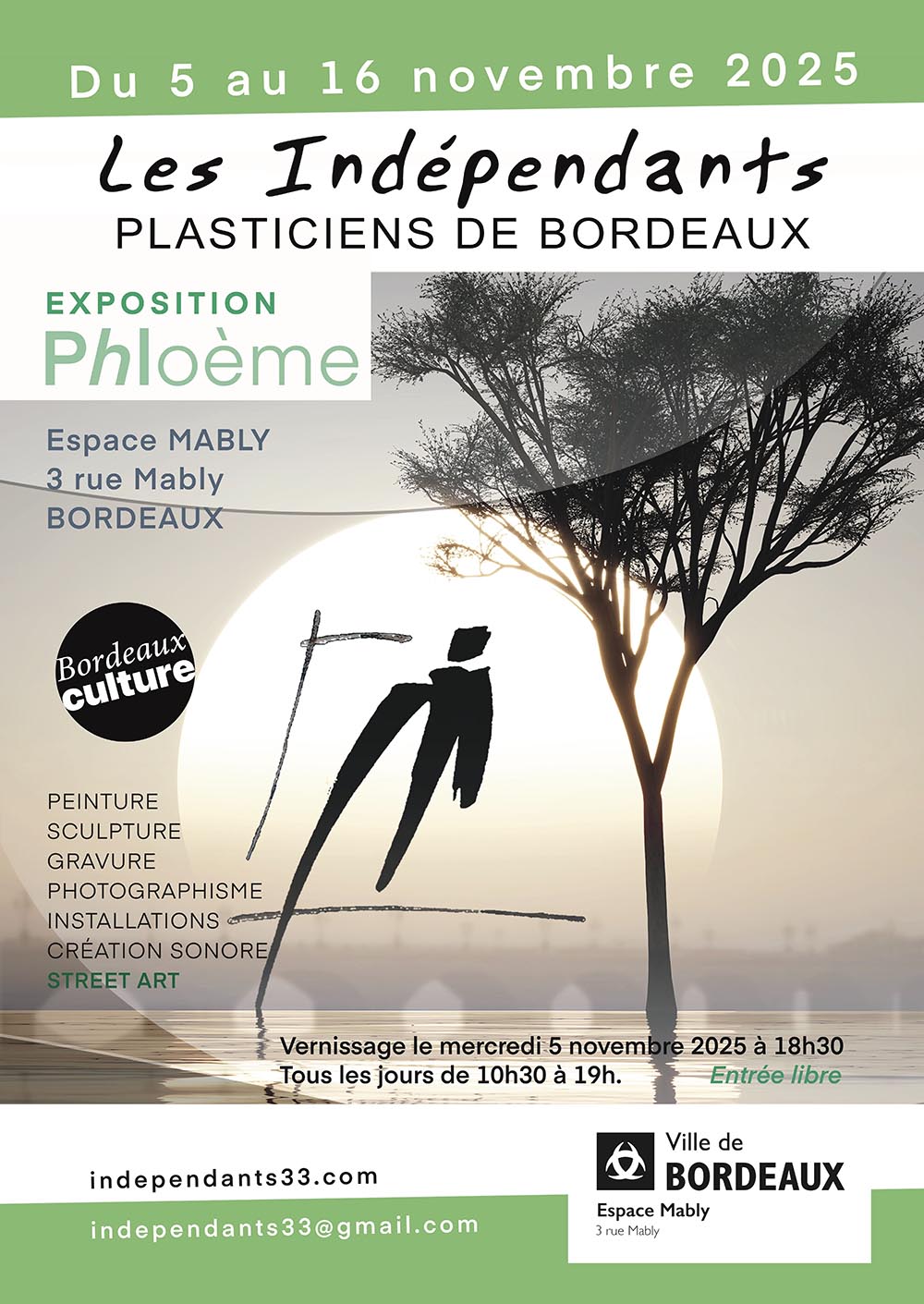 Lire la suite à propos de l’article 05-16 novembre 2025 – Exposition « Phloème » – Espace Mably de Bordeaux